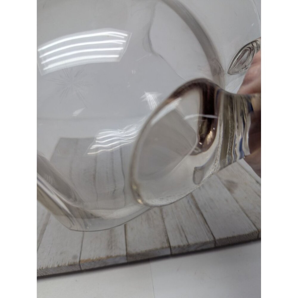 Vintage Starburst 1/2 Gallon Glass Clear Pitcher 8" - Picture 6 of 9